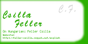 csilla feller business card